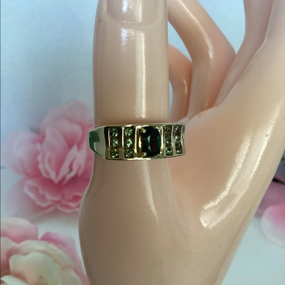 14k UNISEX SPINEL RING. - Picture 3 of 9